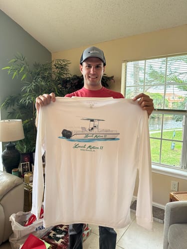 Customer photo review of Custom Digital Boat Artwork