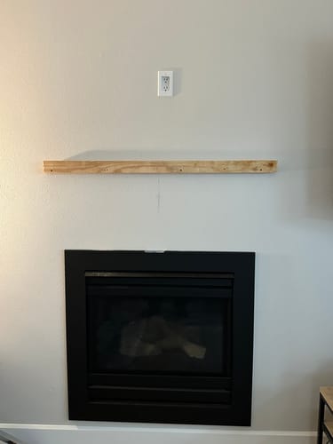 Customer photo review of Distressed Mantels