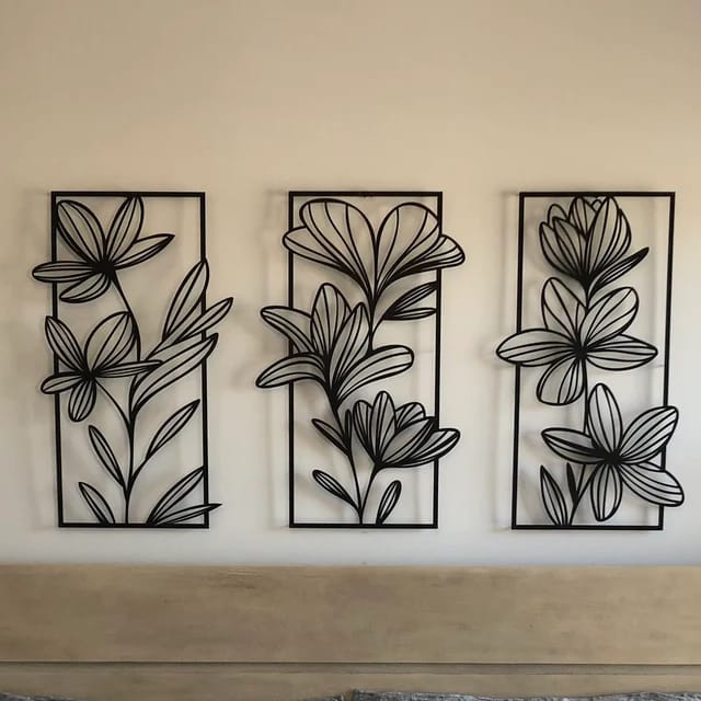 Customer photo review of Daylily Metal Duvar Tablosu