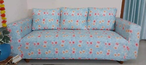 Customer photo review of Summer Flower Elastic Sofa Slipcovers