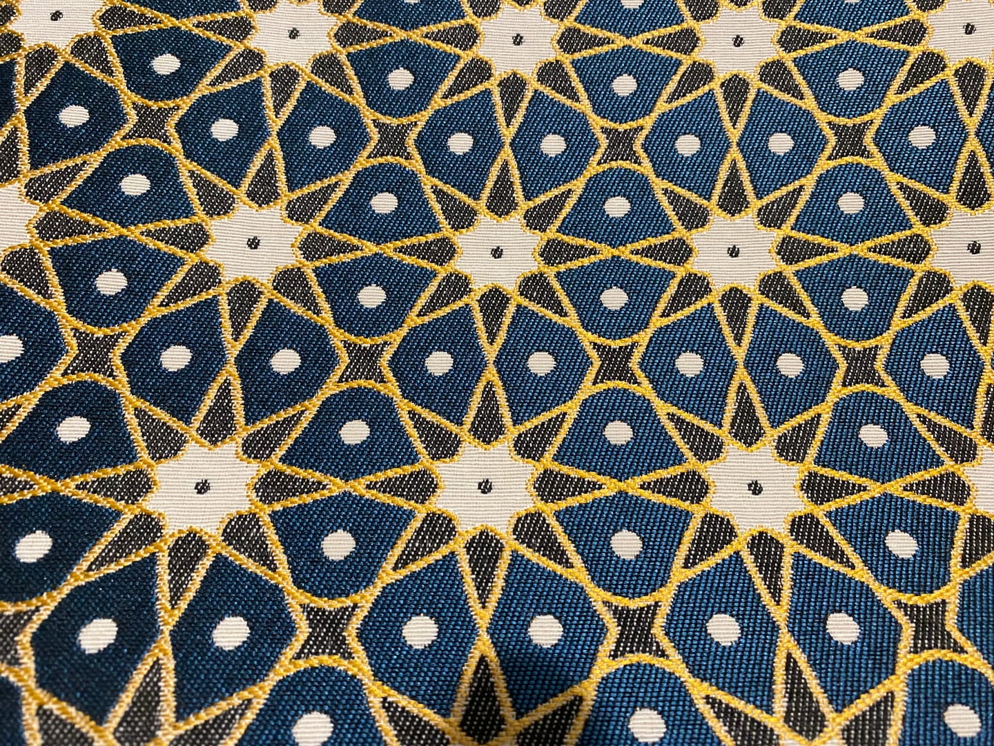 Customer photo review of Abstract Dotted Tiles Tapestry Fabric