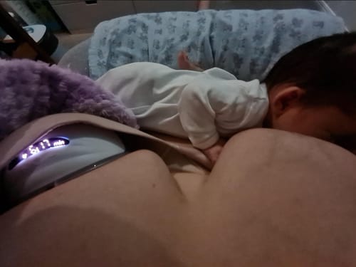 Customer photo review of The Luna© Wearable Breast Pump