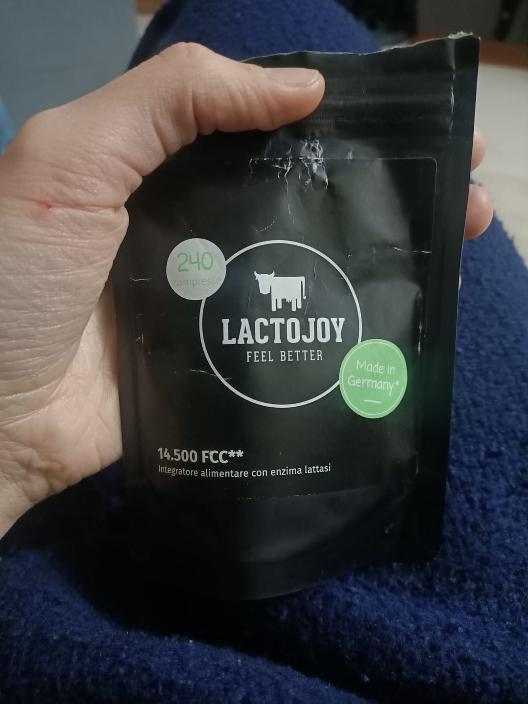 Customer photo review of LactoJoy Laktase Tabletten - 14.500 FCC - 240 Nachfüllpackung
