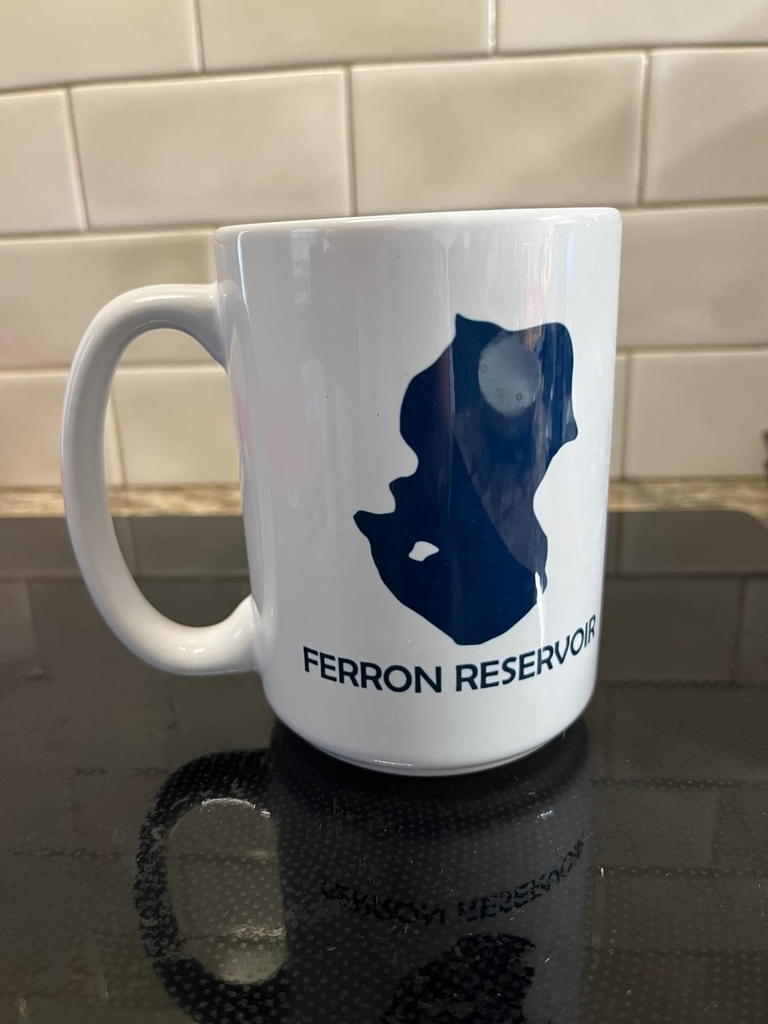 Customer photo review of Custom Lake Mug White 15oz.