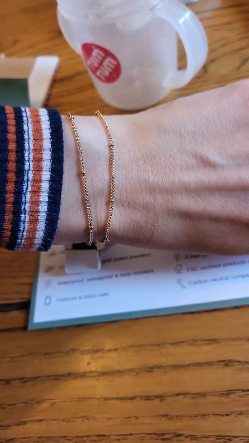 Customer photo review of Double Beaded Bracelet