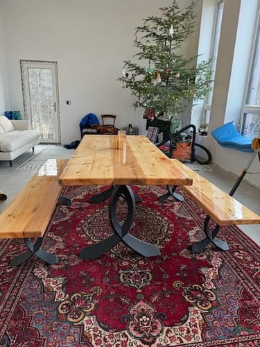 Customer photo review of Metal Table Legs - 418 Curva 28H