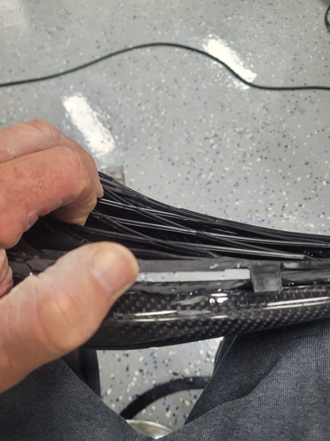 Customer photo review of Corvette C7 Carbon Fiber Rear Quarter Intake Vents