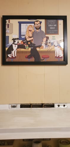 Customer photo review of Bob’s Burgers Custom Portrait