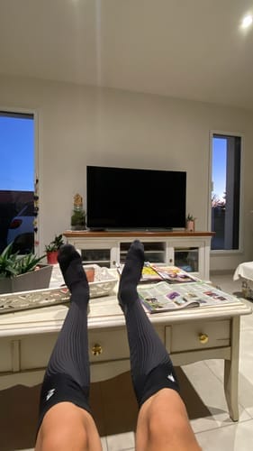 Customer photo review of Flytex V2 Compression Socks