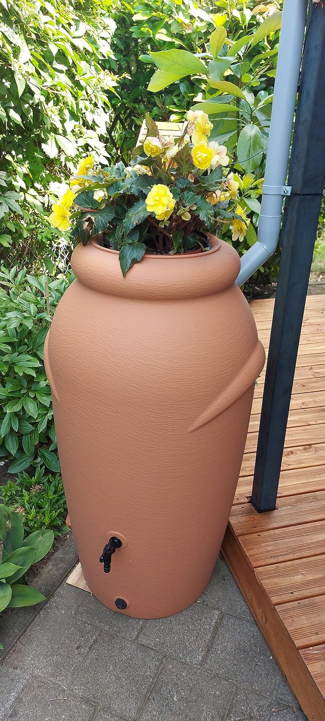 Kundenfoto: Rain barrel 210/360/440 liters - amphora design 
