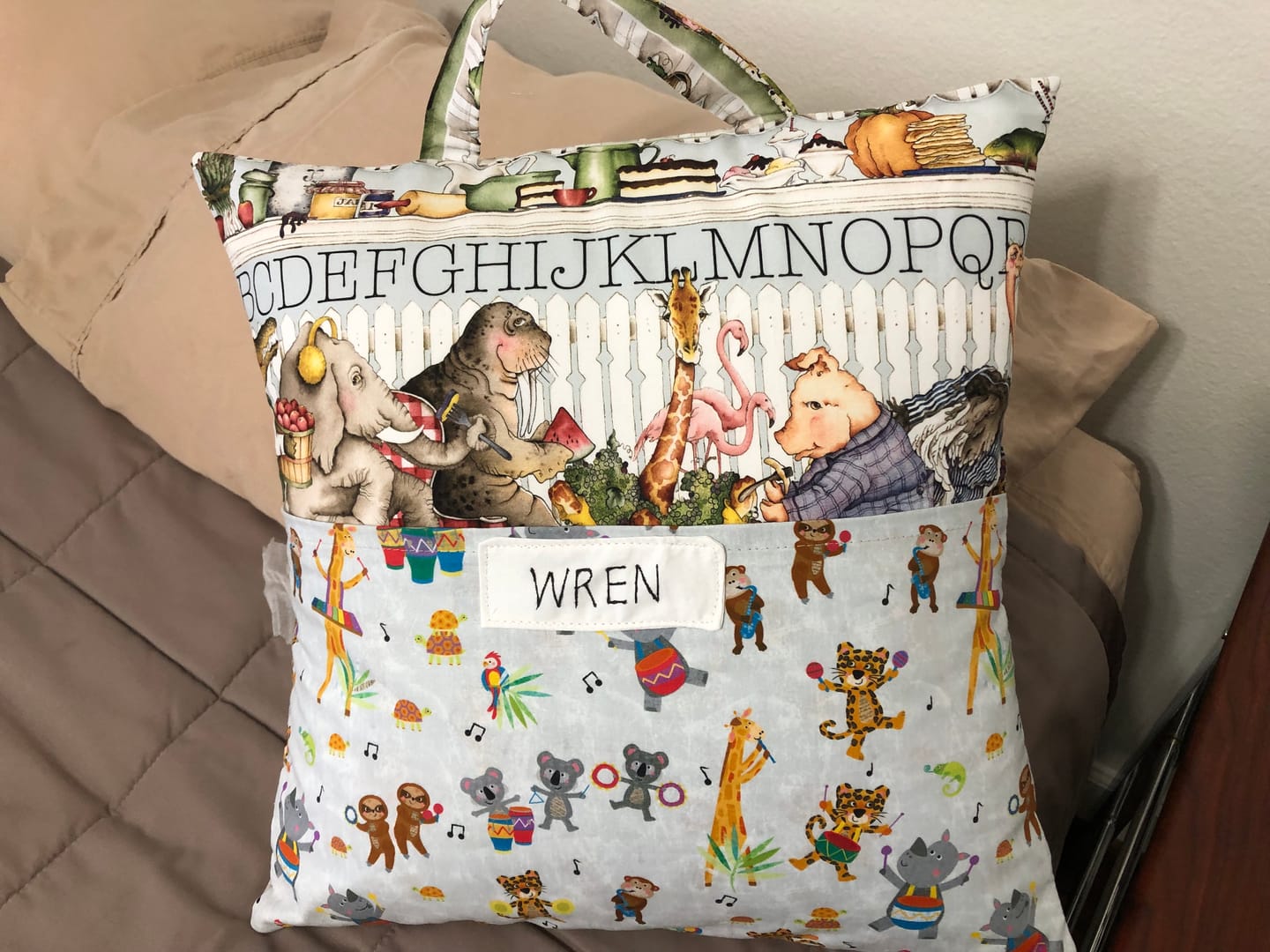 Customer photo review of Reading Pillow / Pocket Book Pillow Pattern in Two Sizes | Digital PDF Pattern