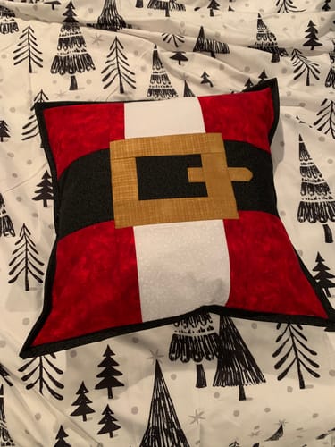 Customer photo review of Santa's Big Day Runner & Pillow PDF Pattern