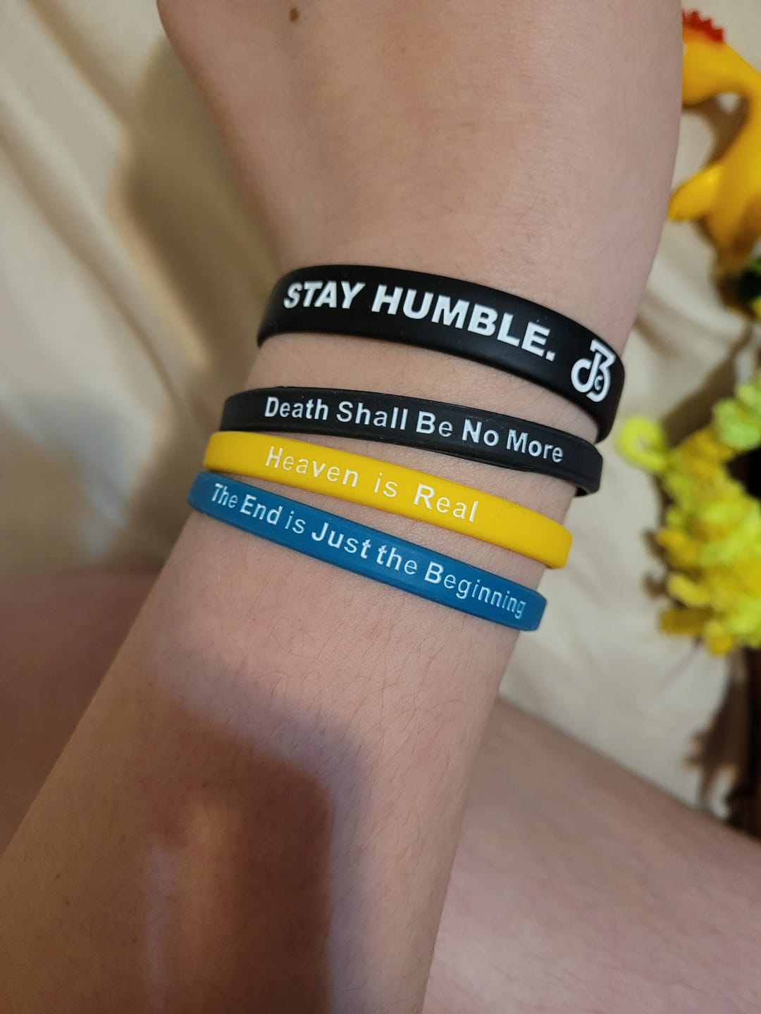 Customer photo review of After Death Wristbands