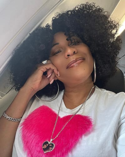 Customer photo review of Heart Shaped Photo Pendant With Zirconia on The Border