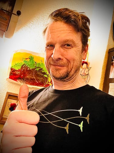 Customer photo review of VOGEL SPUR - Bio Herren Shirt