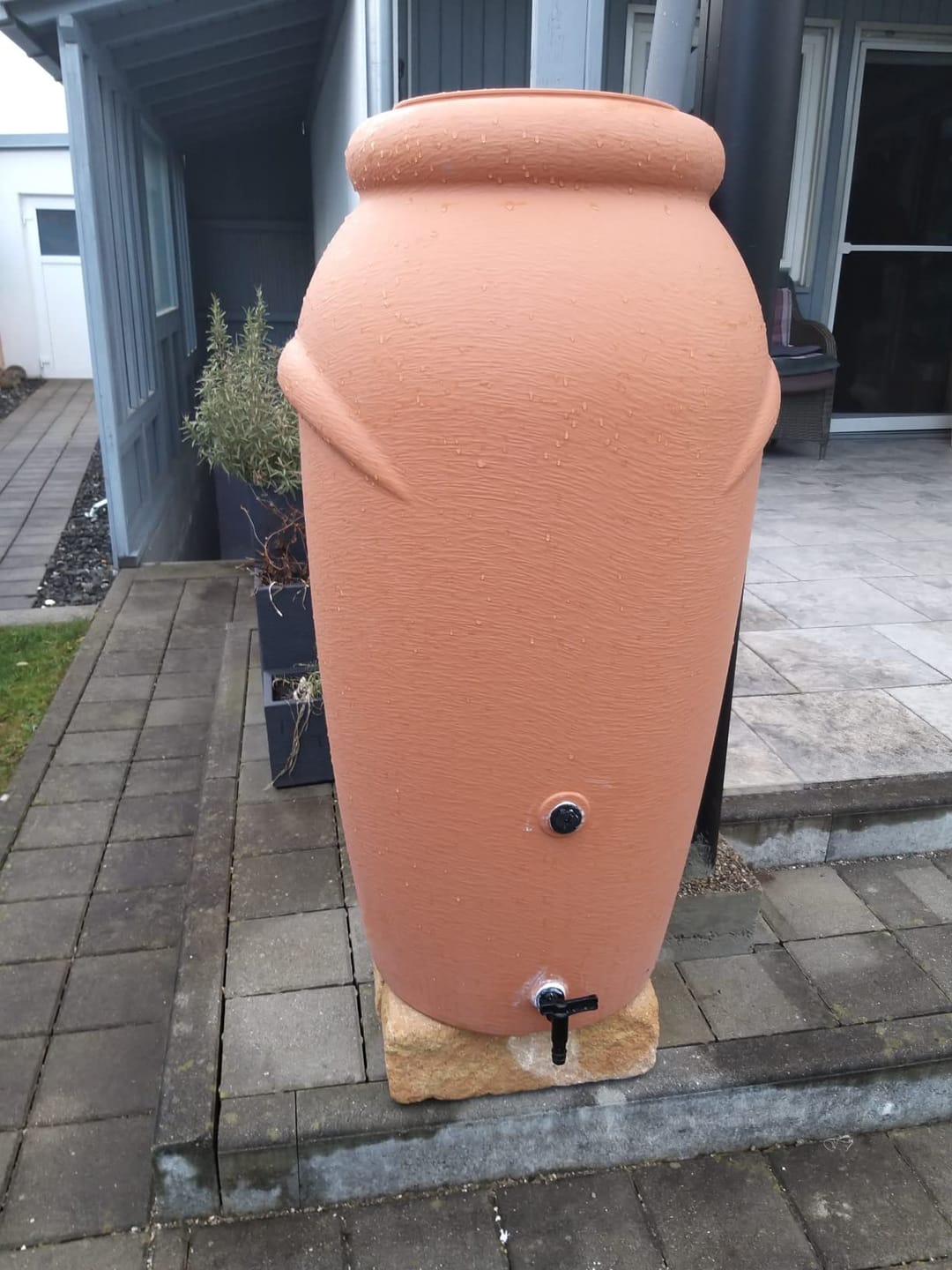 Kundenfoto: Rain barrel 210/360/440 liters - amphora design 