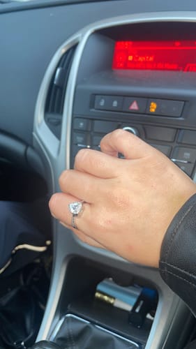 Customer photo review of Forever In My Heart Urn Ring
