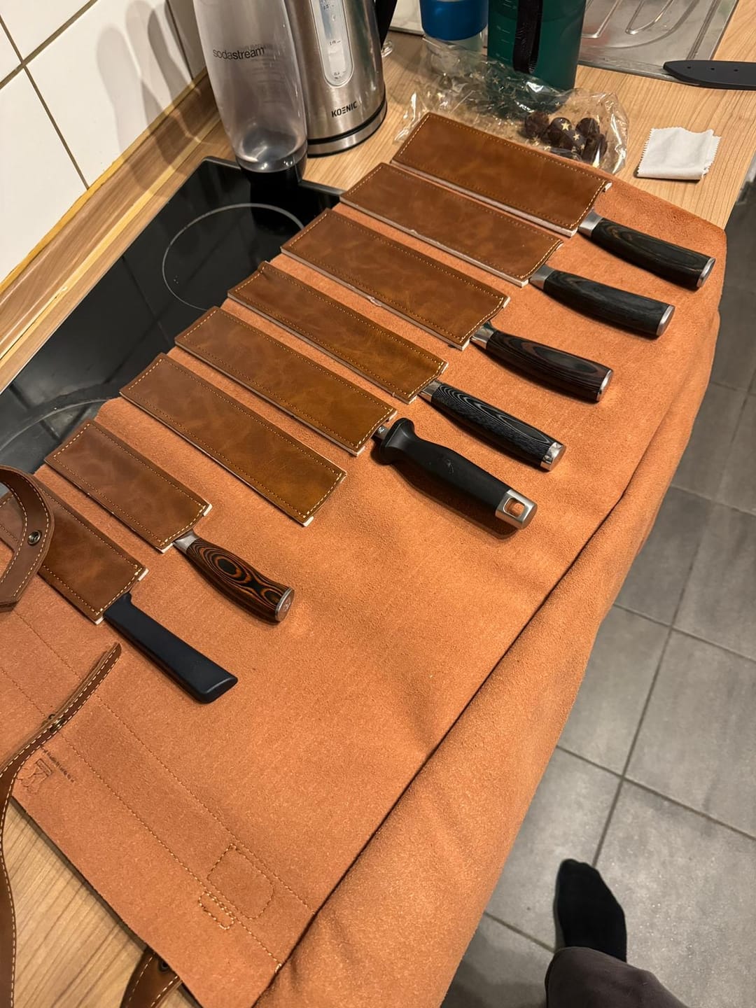 Customer photo review of Ledertasche für Messerset