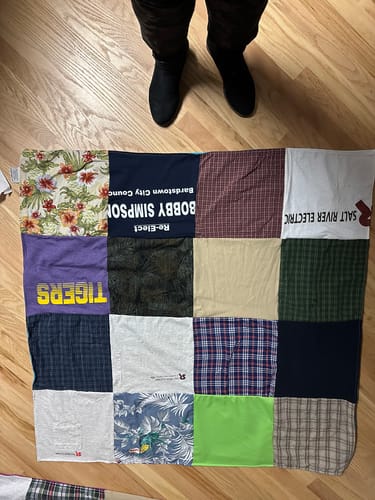 T-shirt quilt by Cindy from KY