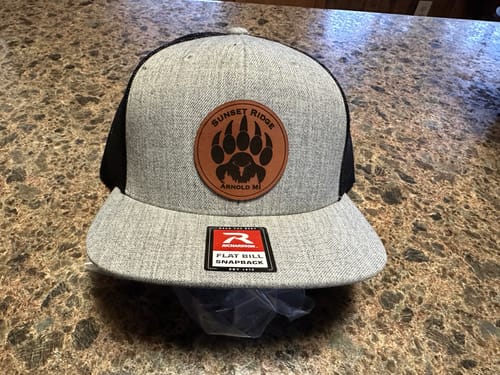 Customer photo review of Custom Wool Blend Flatbill Trucker Hat - Richardson 511