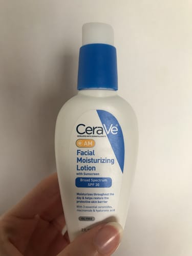 Customer photo review of CeraVe AM Face Moisturizer with Sunscreen - SPF 30