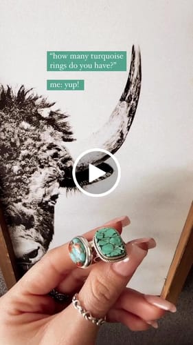 Customer video review of Oyster Copper Turquoise Ring Sterling Silver