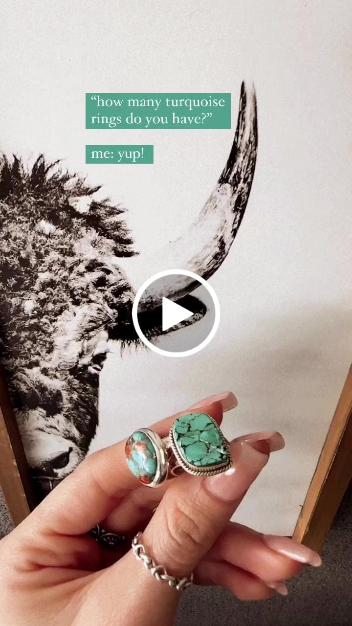 Customer video review of Oyster Copper Turquoise Ring Sterling Silver