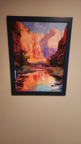 Customer photo review of Zion National Park Commemorative Poster: A Pop Art Tribute