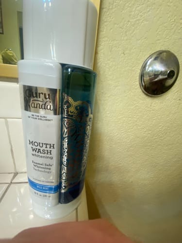 Customer photo review of Dual Barrel Oxyburst Whitening Mouthwash (20 oz)