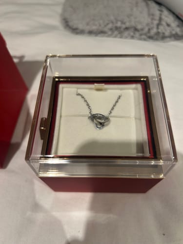Customer photo review of Eternal Rose Box - W/ Engraved Necklace & Real Rose