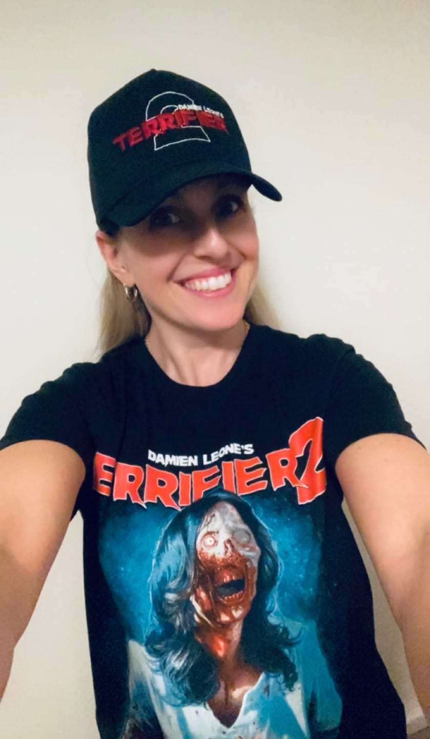 Customer photo review of Terrifier 2 Head Hunter T-Shirt
