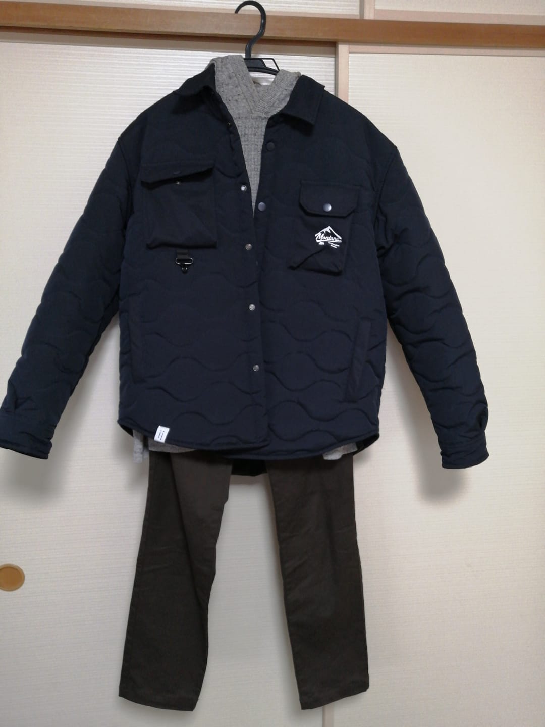 Customer photo review of 機能4ポケット　中綿入りキルティングジャケット