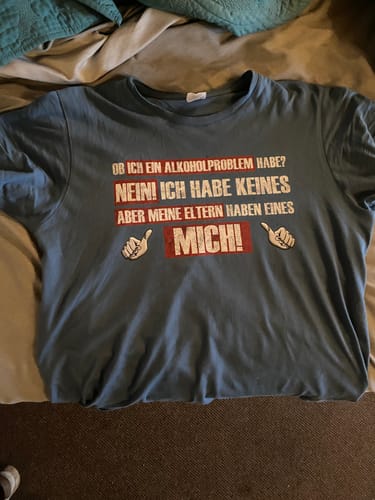 Customer photo review of Alkoholproblem - T-Shirt
