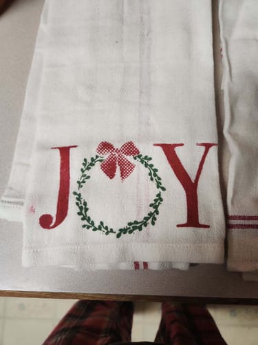 Customer photo review of Joy Tea Towel Kit