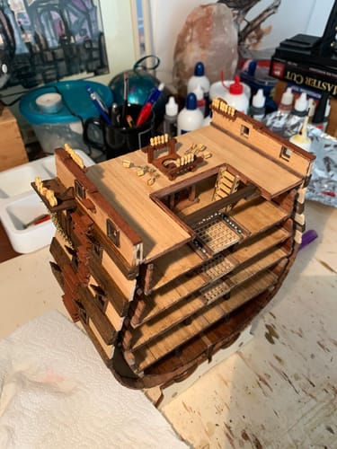 Reseña con foto de un cliente sobre Maqueta Barco Sec. Sma. Trinidad