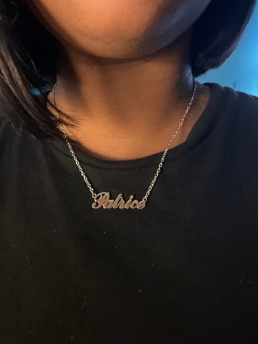 Customer photo review of Personalized Name Necklace