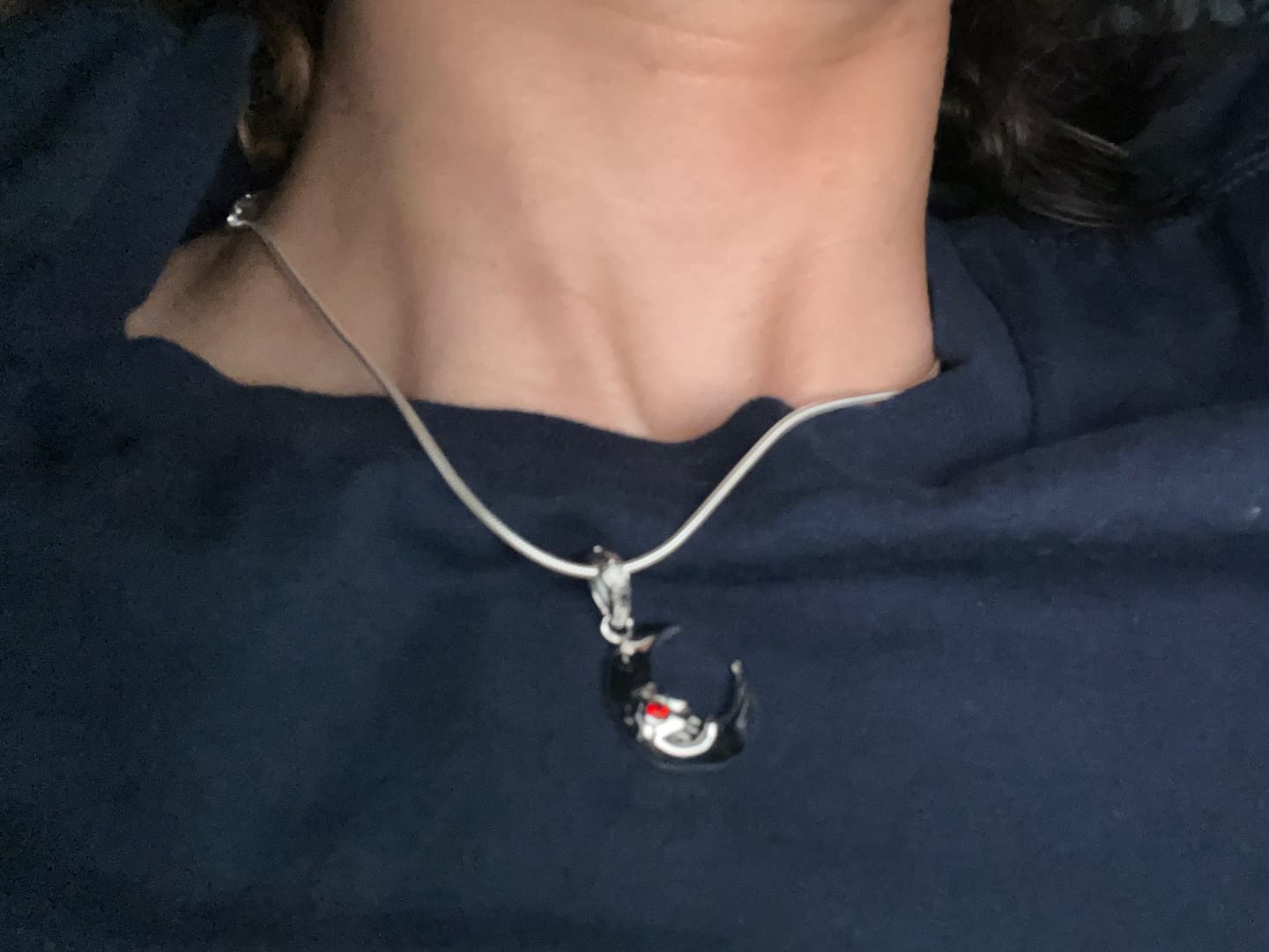 Customer photo review of LUNA THE LUNATIC LUNAR PENDANT