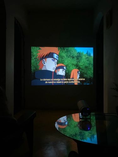 Customer photo review of Full HD Mini Portable Projector