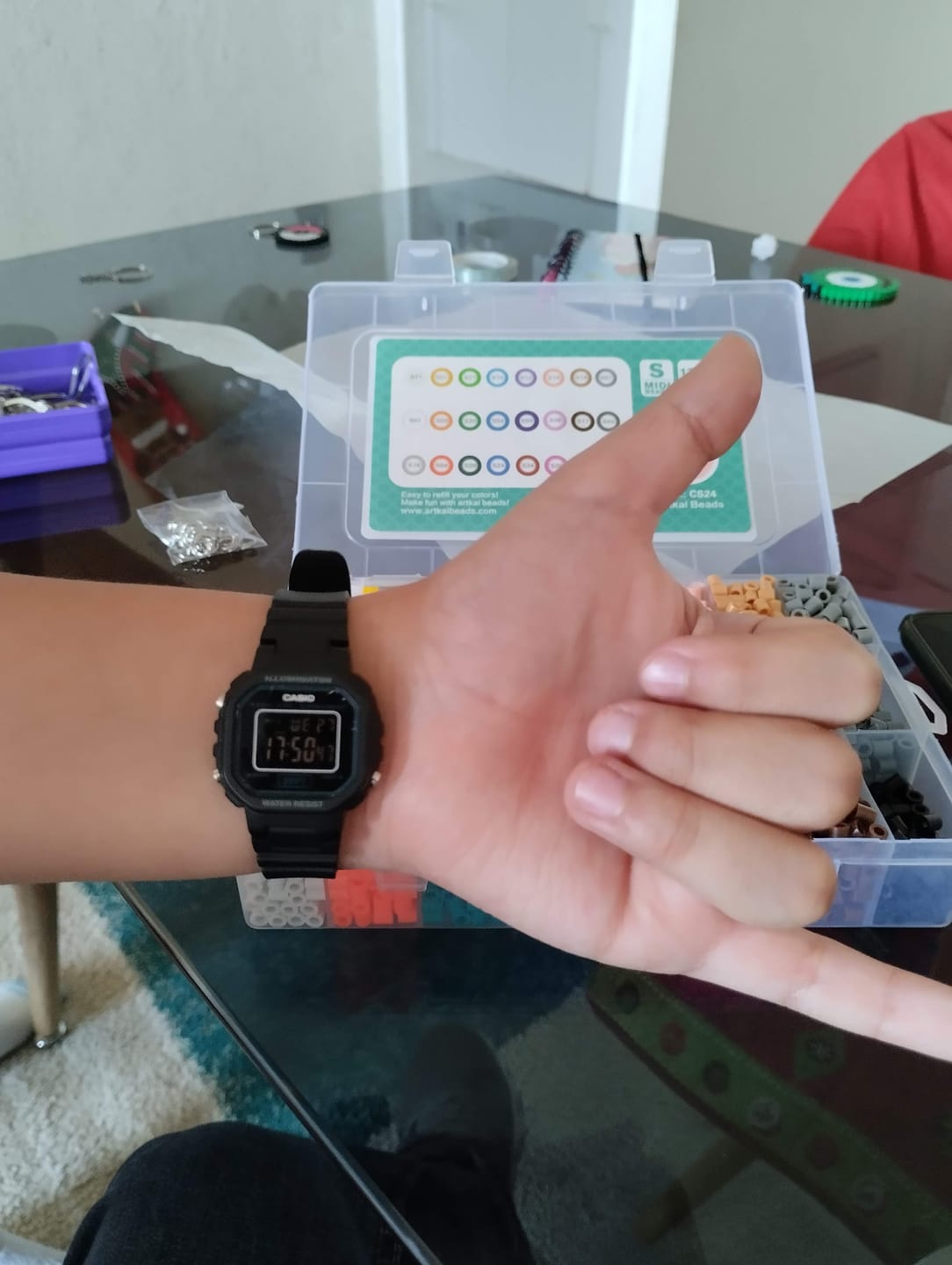 Customer photo review of Reloj Casio Vintage LA-20WH-1BDF Negro