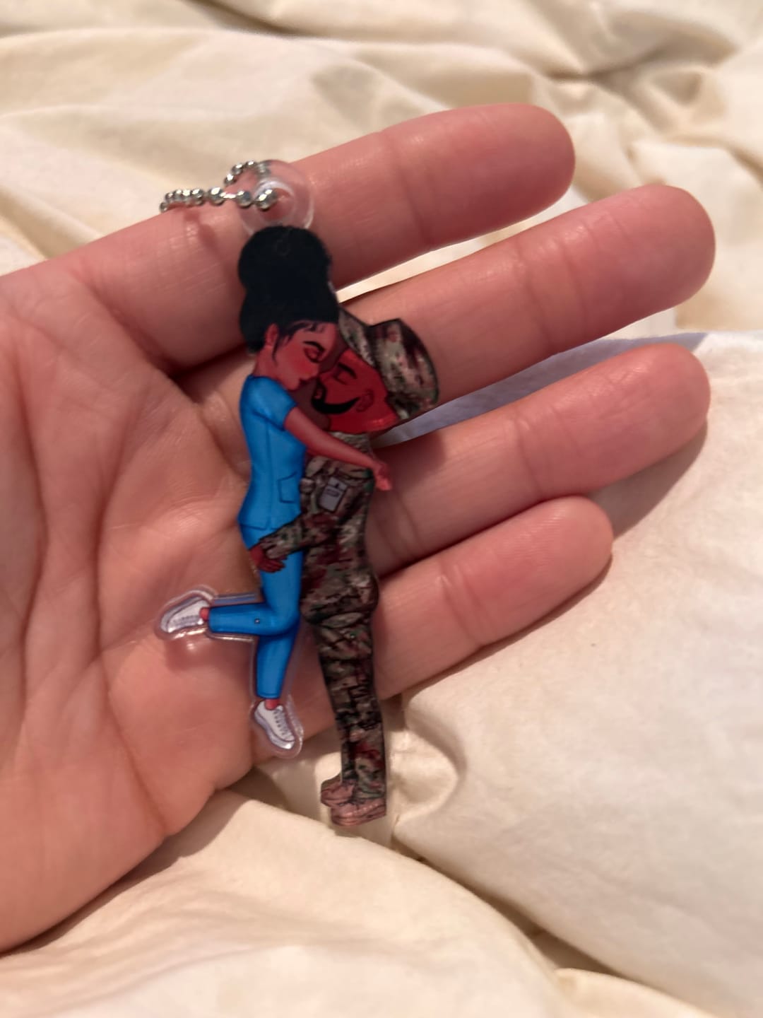 Customer photo review of Personalized Ornament, Couple Portrait, Firefighter, Nurse, Police Officer, Teacher, Gifts by Occupation