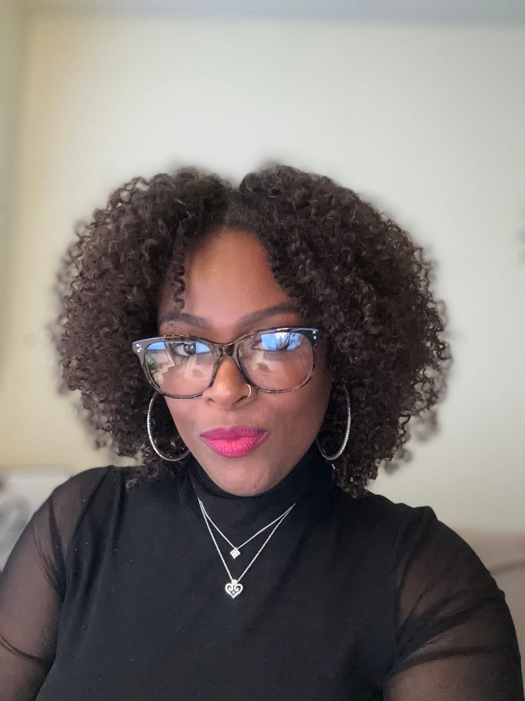 Customer photo review of Nicole Burmese 4A Kinky Curly - InvisiRoot™ Clip-ins (AKA TrueRoot™ Clip-ins)