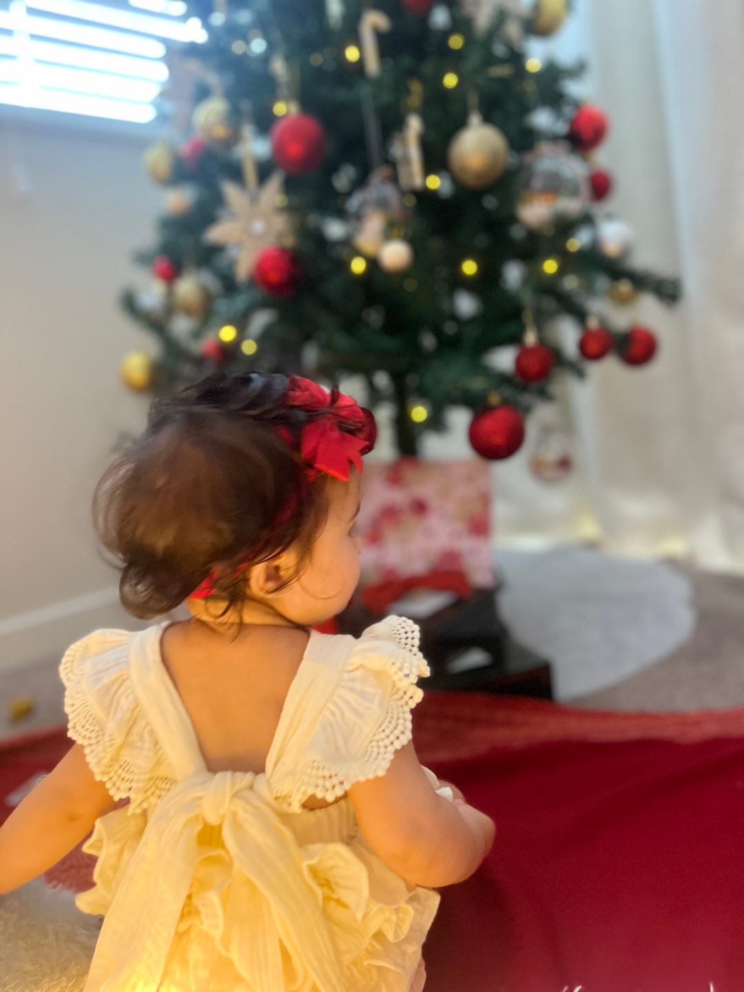 Customer photo review of Liliana Baby Girl Muslin Playsuit - Dusty Pine