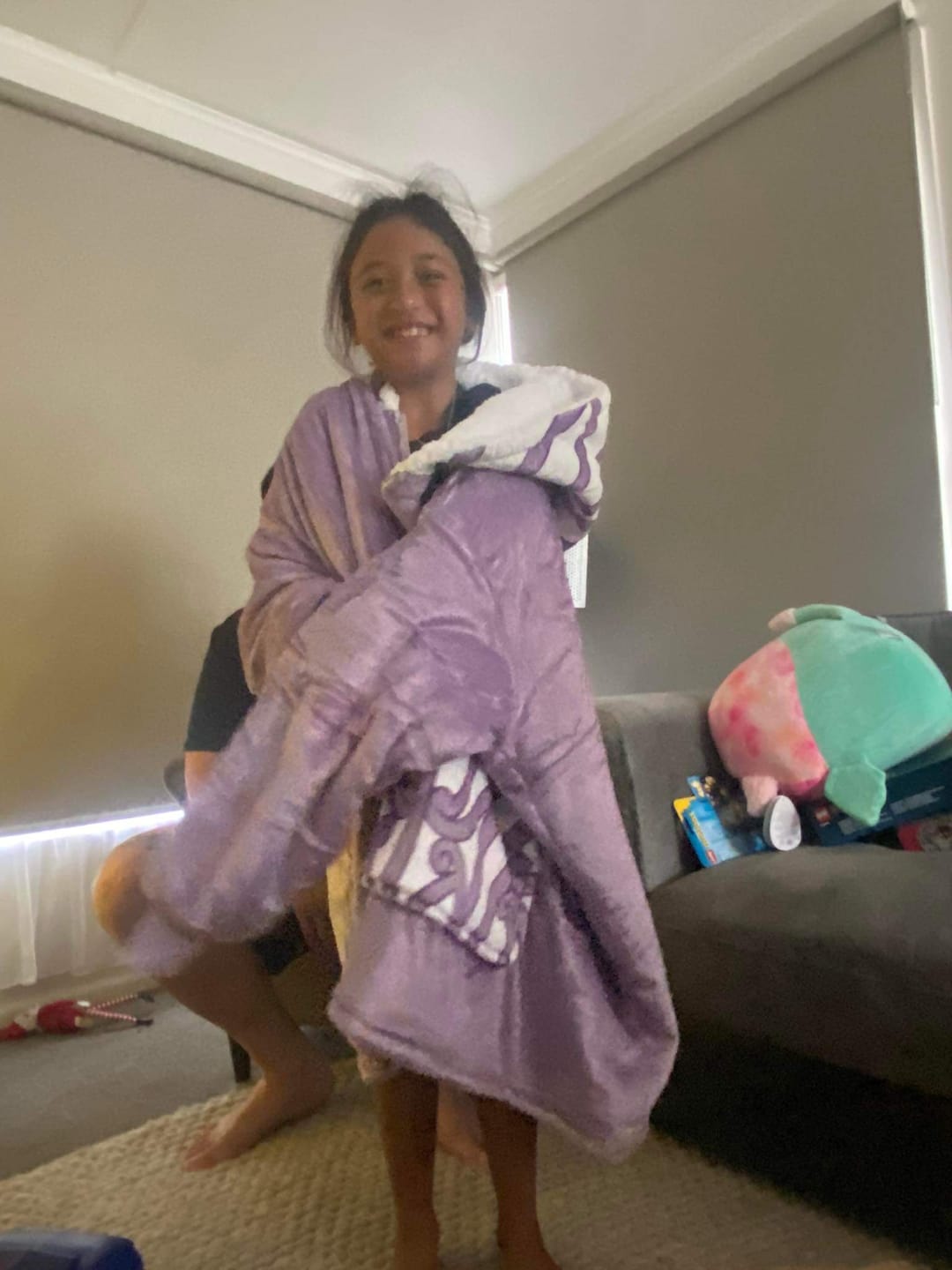 Customer photo review of KIDS BLANKET HOODIE - WAIPOROPORO