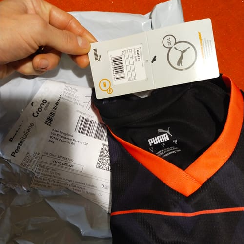 Customer photo review of PALERMO MAGLIA AWAY NERA 2023/24