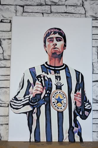 Customer photo review of Liam Gallagher Newcastle United 1997 Print