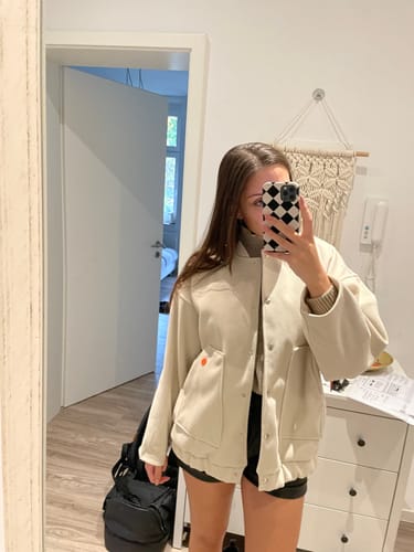 Customer photo review of B-Ware 388. Anny Oversize Jacke - Beige