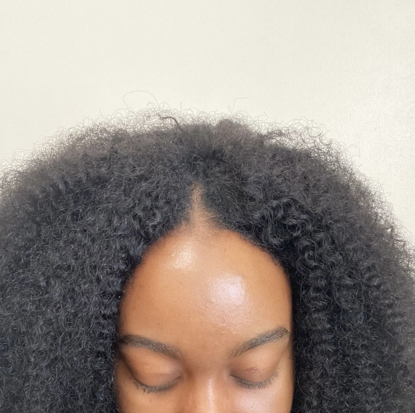 Customer photo review of Nicole Burmese 4A Kinky Curly - InvisiRoot™ Clip-ins (AKA TrueRoot™ Clip-ins)