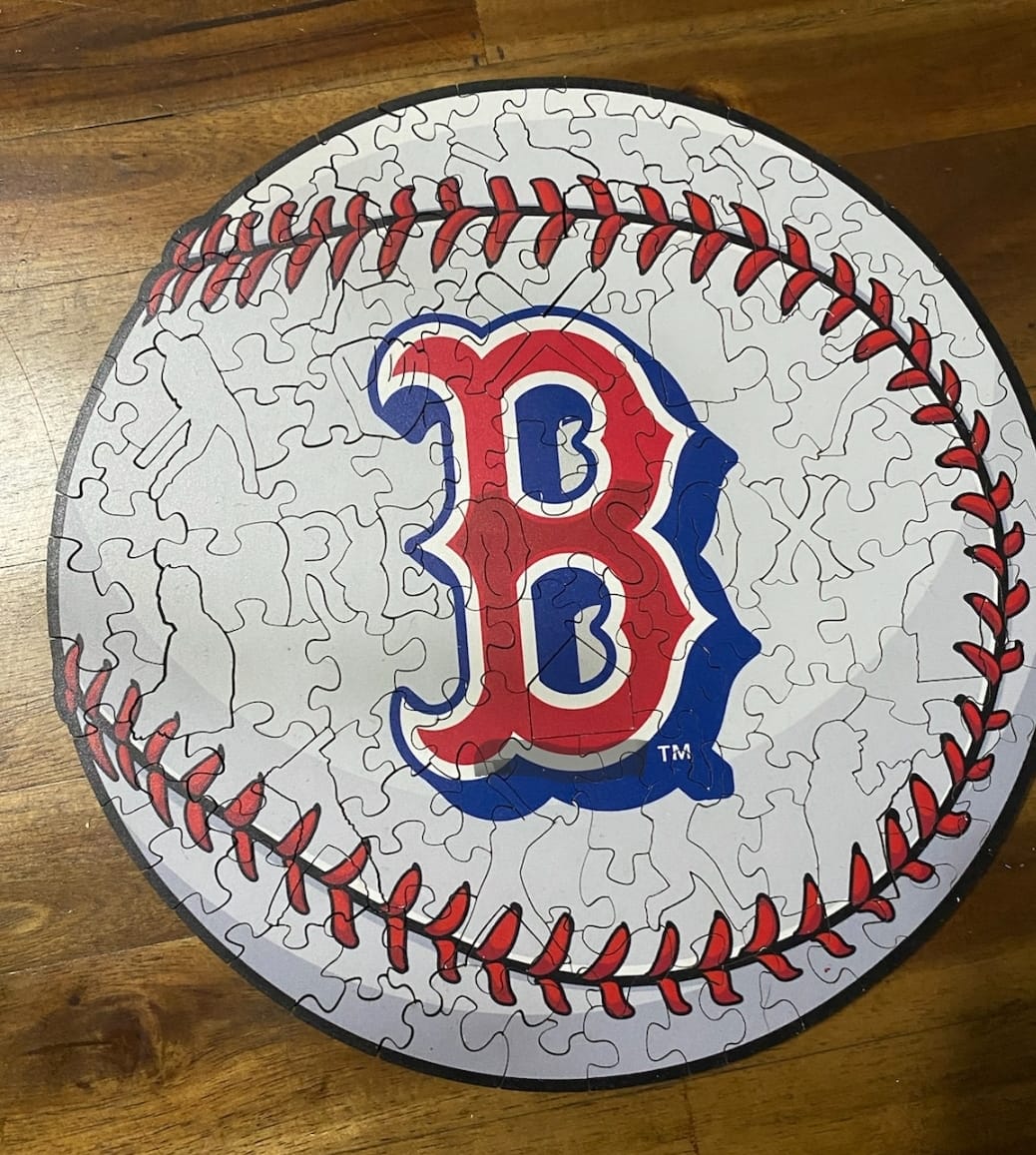 Customer photo review of Boston Red Sox™ - Wooden Puzzle
