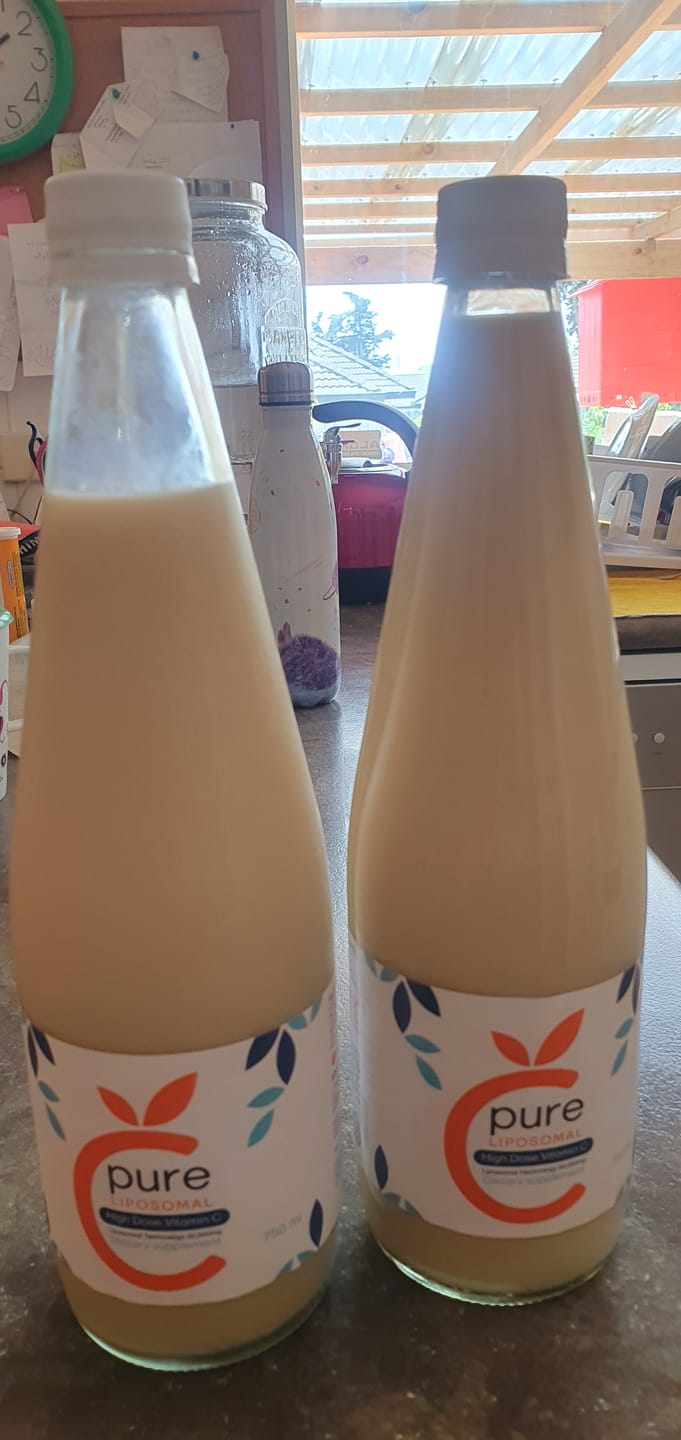 Customer photo review of 4 Pack C-Pure High Dose Liposomal Vitamin C