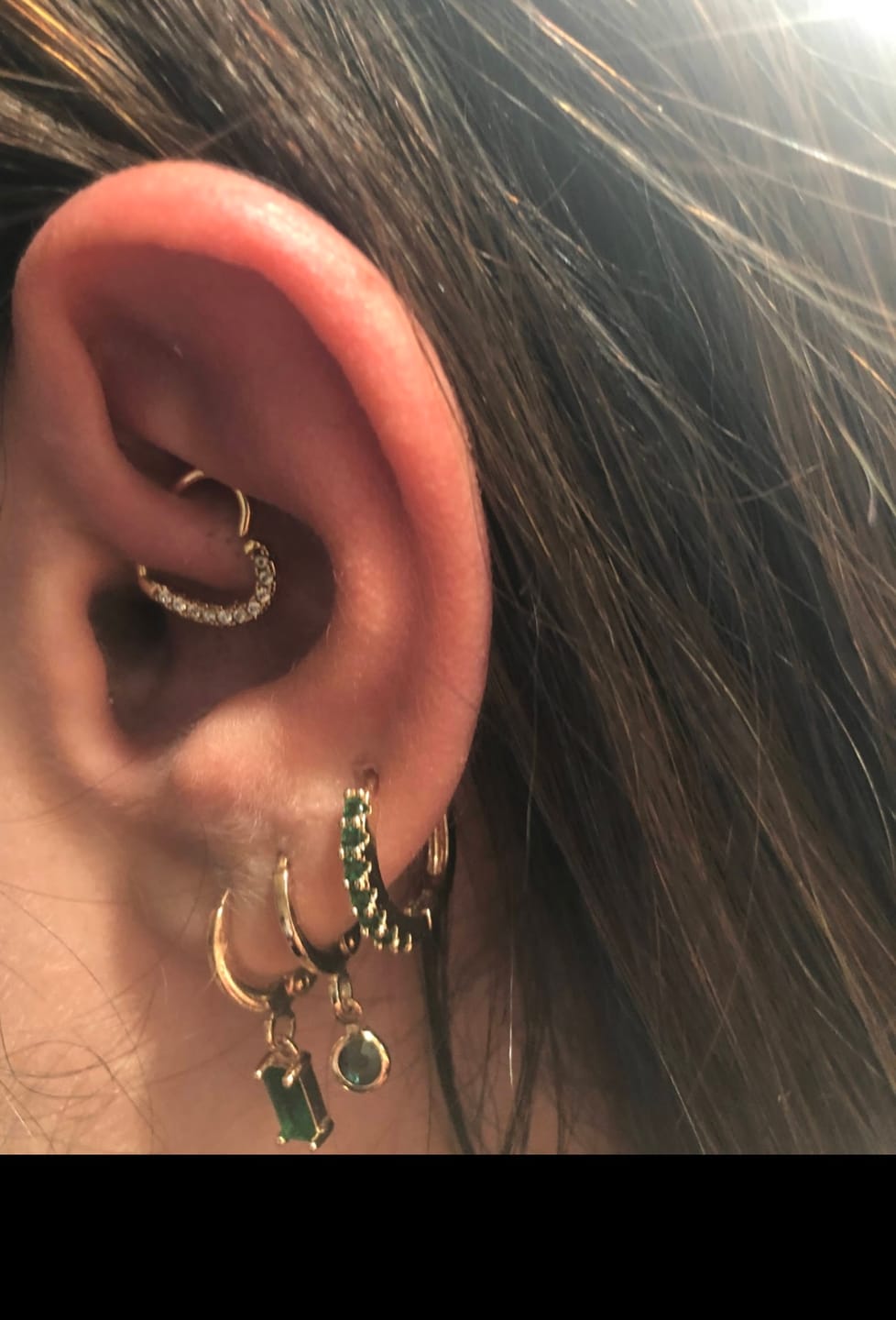 Customer photo review of Heart Clicker Piercing | Titan